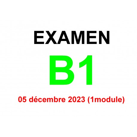 Examen Goethe Zertifikat B1 05 décembre 2023  (1 module)