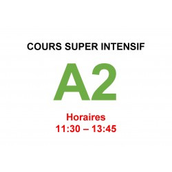 Cours super intensif d’Allemand Niveau A2 (b) janvier interne  2025