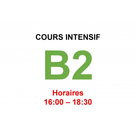 Cours intensif d’Allemand Niveau B2 (a) janvier  2025 interne