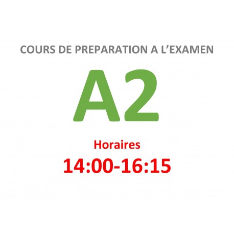 Cours de préparation à l’examen Goethe Zertifikat a2 ( pvk A2 a) janvier 2024